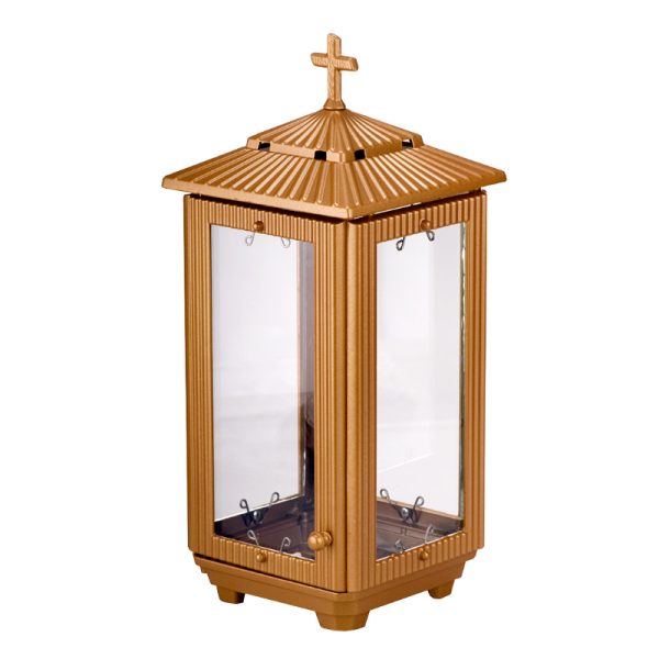 DeLovin Glow Bronze Grablampe aus Aluminium & Glas (Light Bronze)