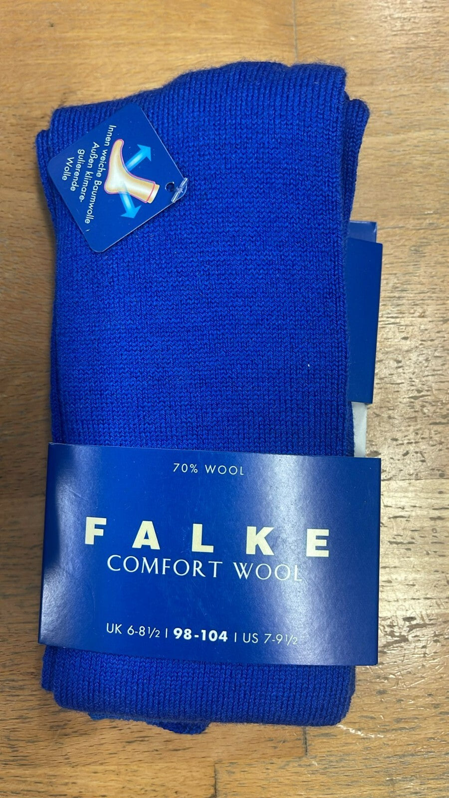 Comfort Wool Kinder Strumpfhose 98-104 Wein Blau