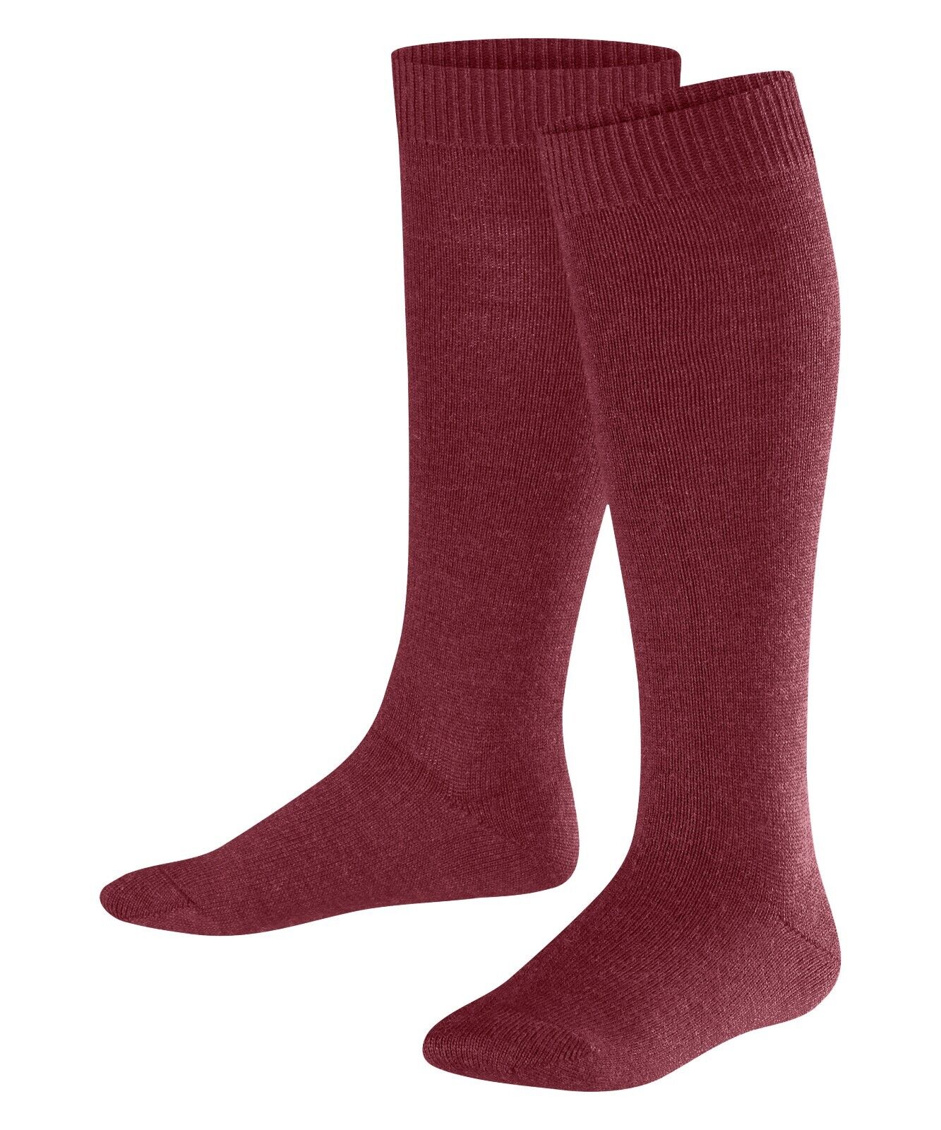 Falke Comfort Wool Kinder Knie Strümpfe Socken 35-38 Wollsocken Weinrot