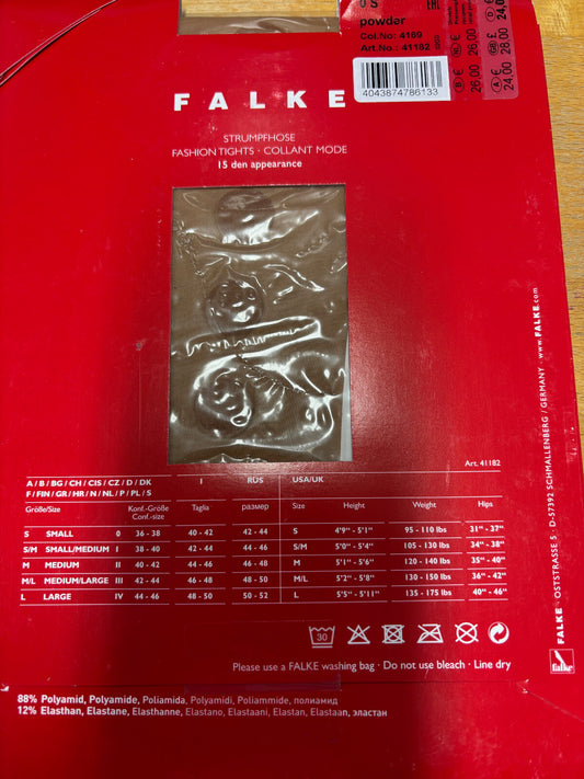 FALKE Damen Strumpfhose Dots 125 Jahre Edition S Powder 15 DEN