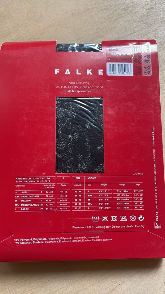FALKE Damen Strumpfhose Prime Rip 60 DEN Schwarz M/L