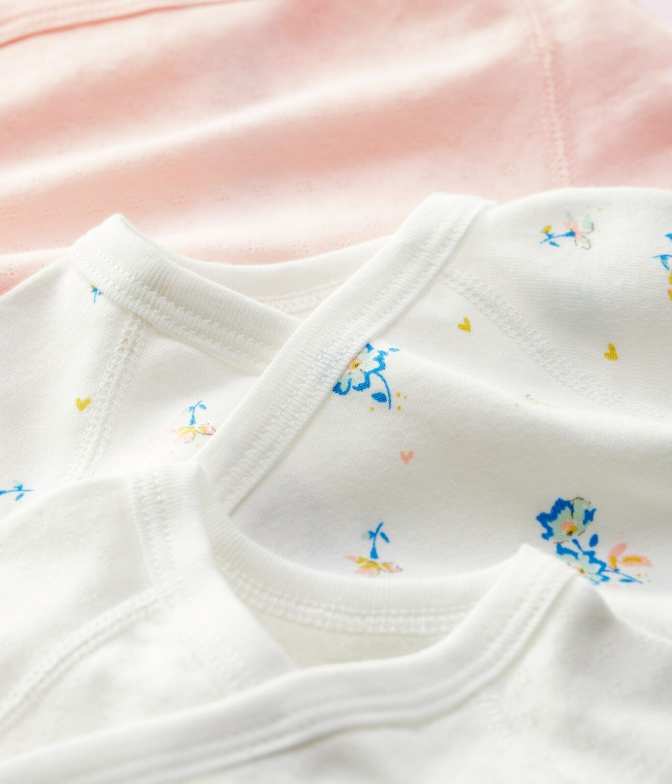 Petit Bateau Langarm Bodys 3er Set Baumwolle N46