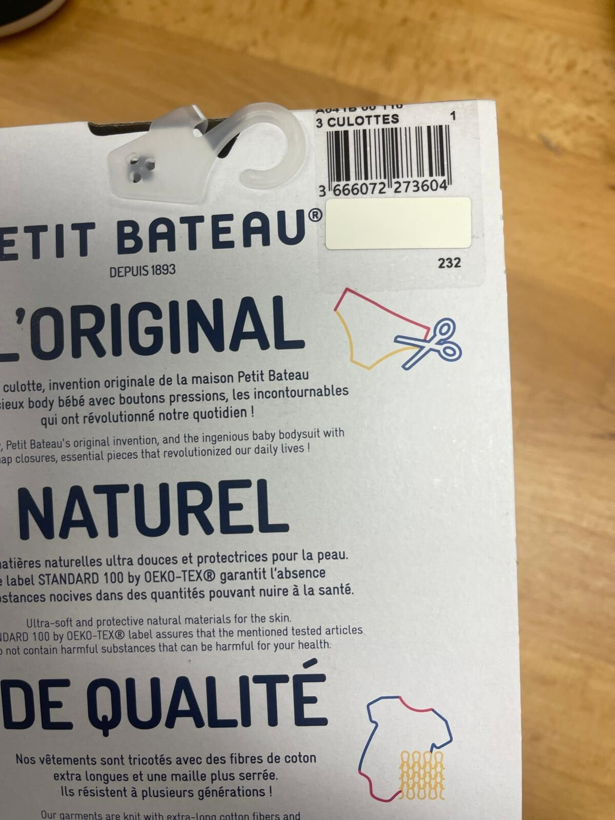 Petit Bateau 3er Set Unterhosen Neu 128, 8 Jahre Neu OVP