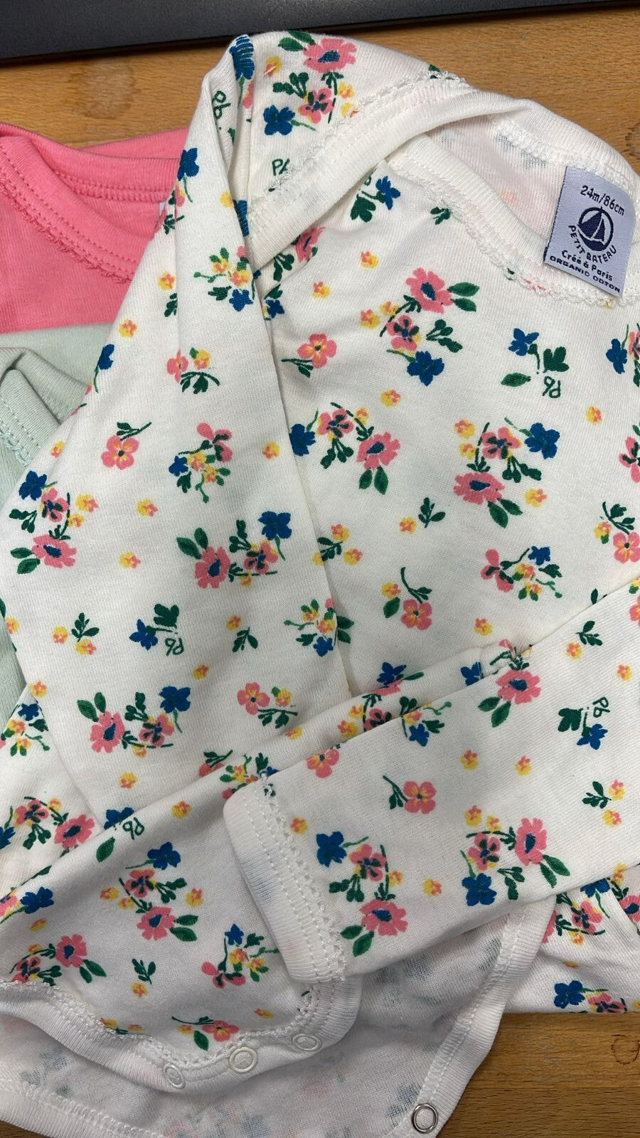 3er Set Petit Bateau Langärmelige T-Shirts, für Mädchen Kinder 86 cm