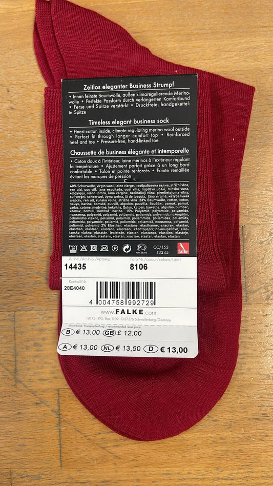 FALKE Airport Herren Socken - Rost Rot - 39-40