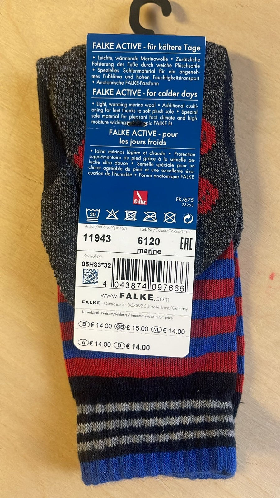 FALKE Active Frog Wintersocken Kinder 23-26 Socken