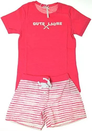 Louis & Louisa "Gute Laune Streifen 104 - 114 Kinder-Pyjama kurz Neu