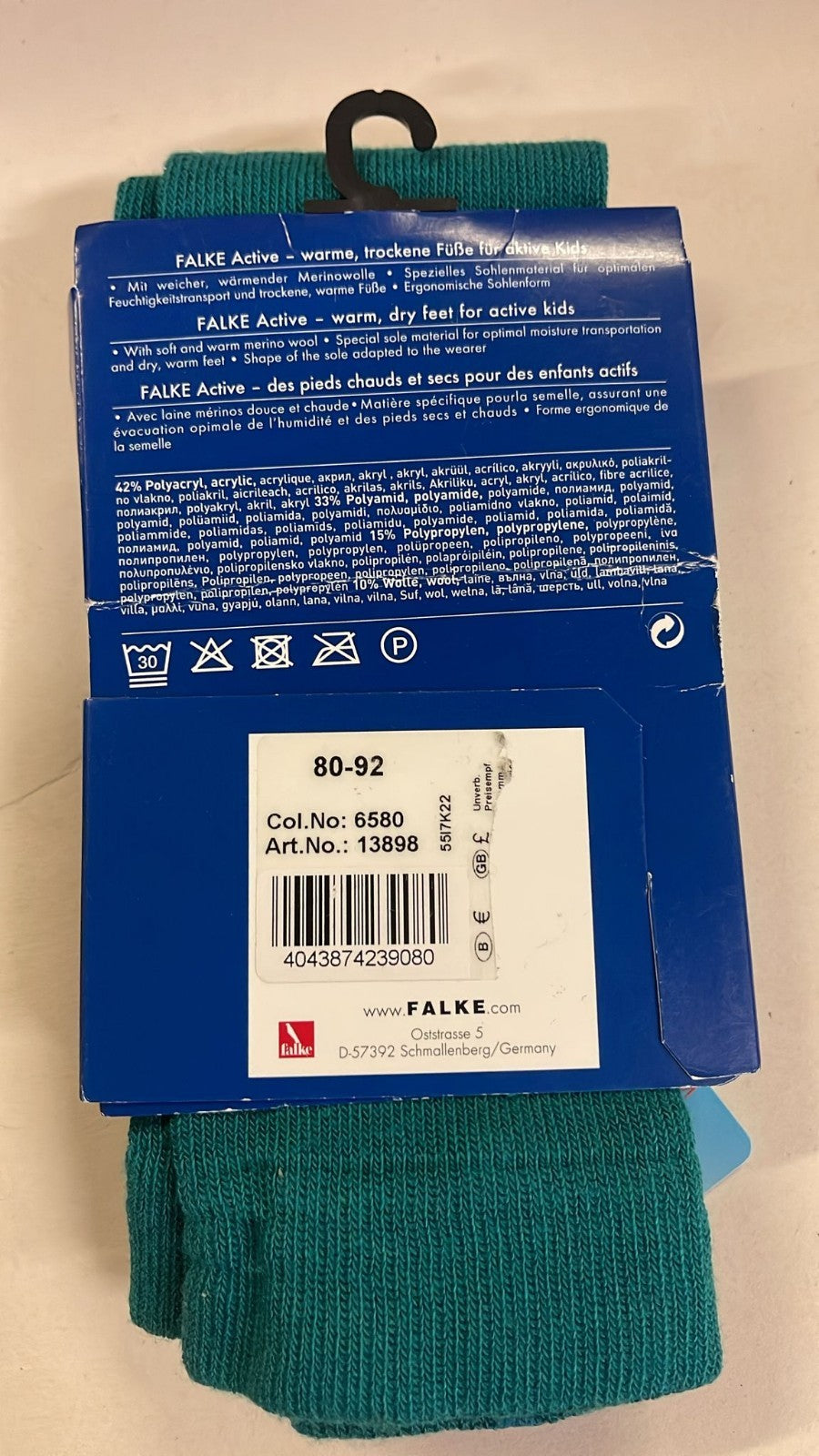 Falke Kinder Strumpfhose Active Warm 80-92 NEU