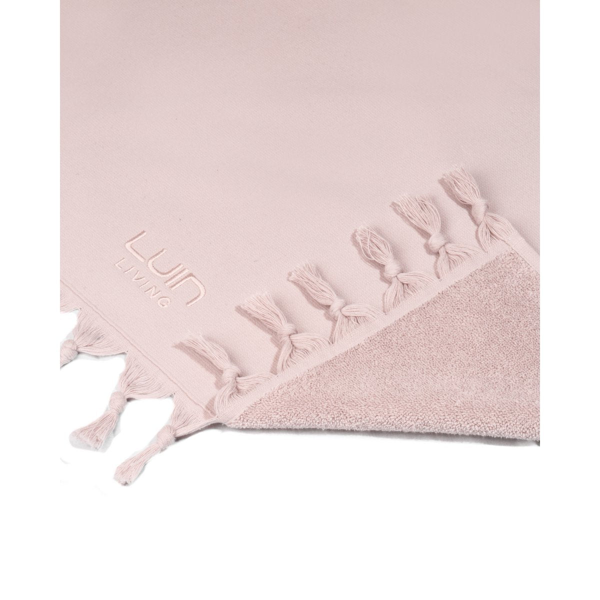 Badetuch Organic Baumwolle 100x180cm Rauch Rosa