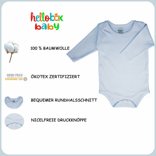 DeLovin Hallo Baby Box Geschenk für neugeborene Blue Junge