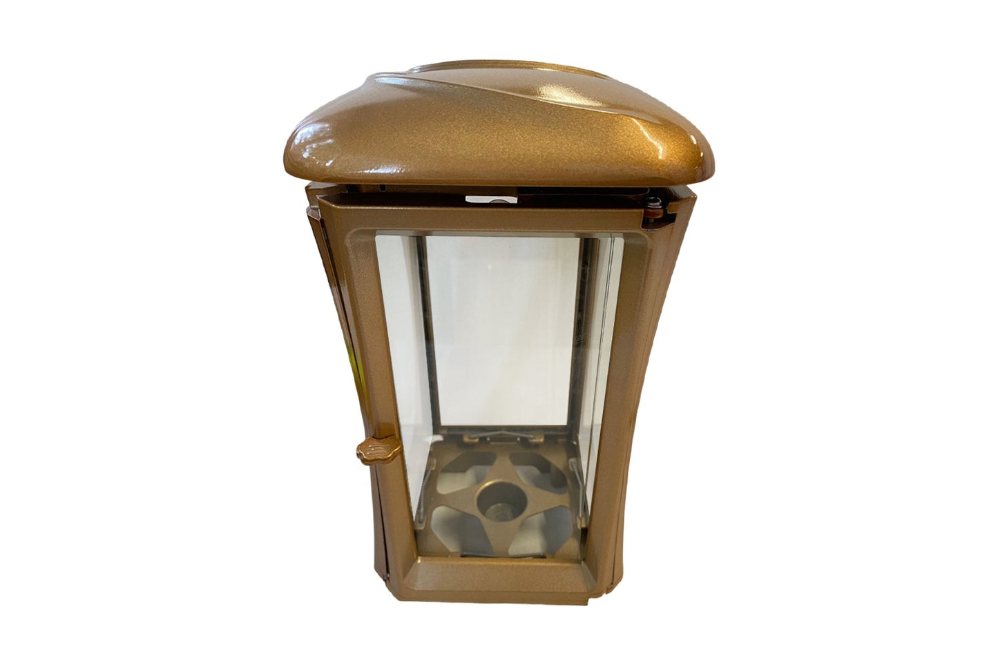 DeLovin Aurjs – Grablaterne aus Aluminium & Glas Grablicht