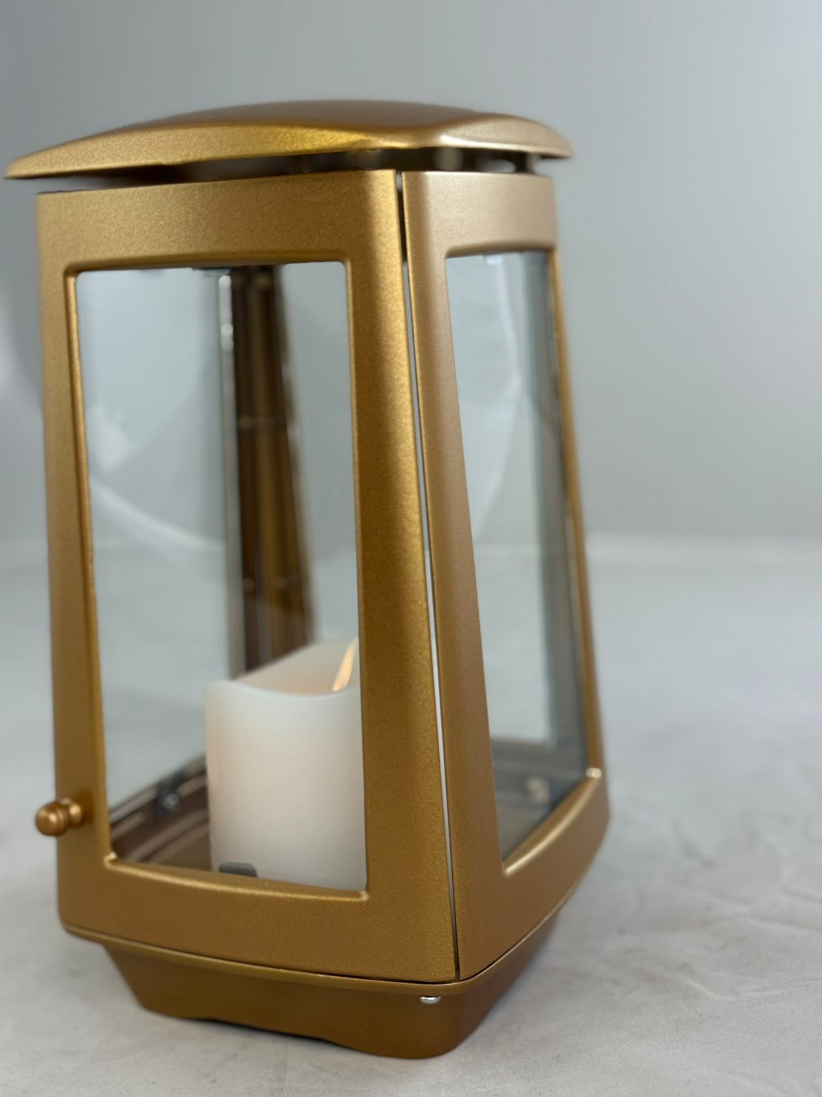 Grablaterne „Lunaris Bronze“ – Aluminium & Glas, New Bronze, 25 × 14 cm