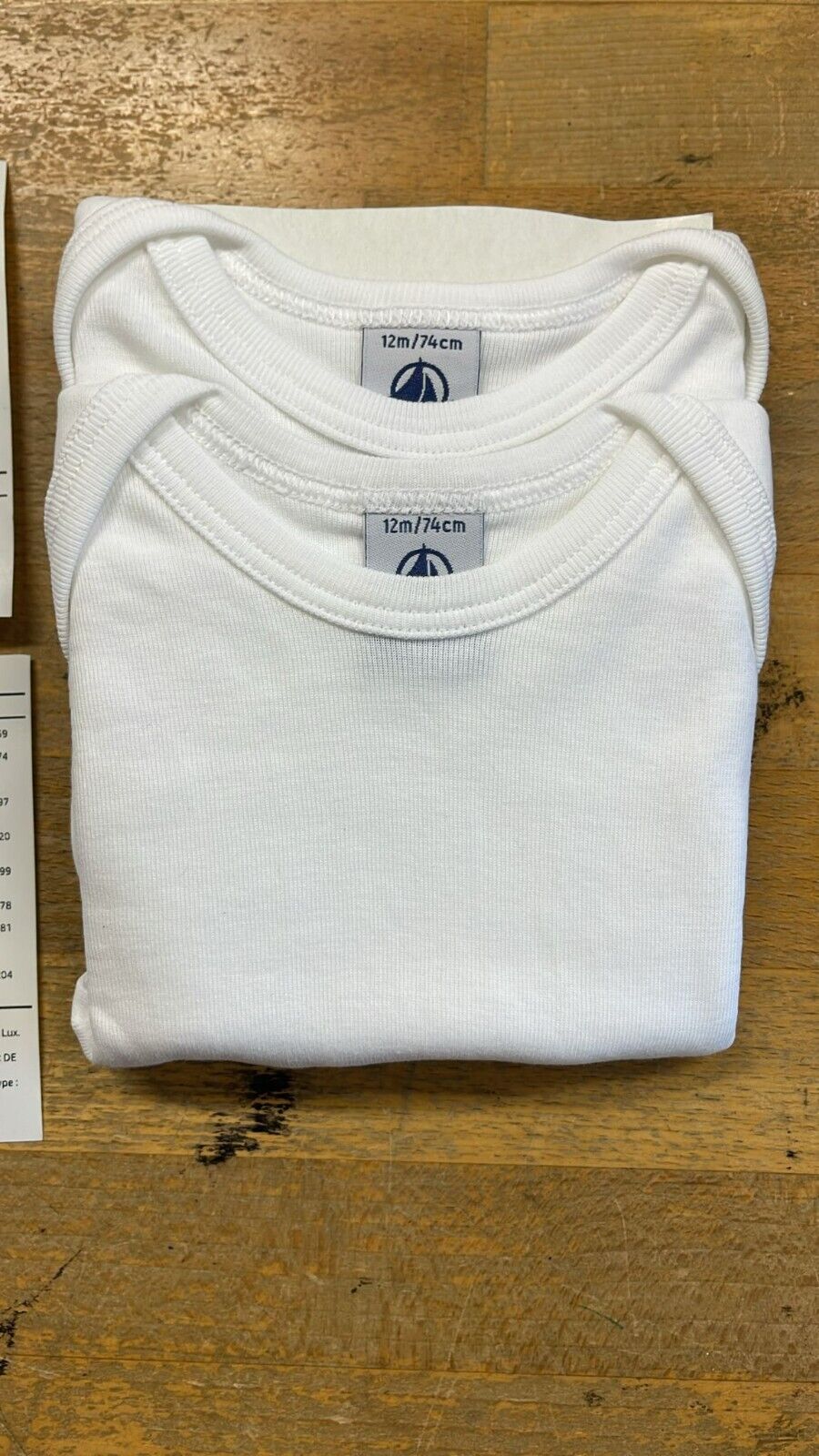 Petit Bateau Baby Body´s Kurzarm in Weiß Neu mit Ettikett 74 cm