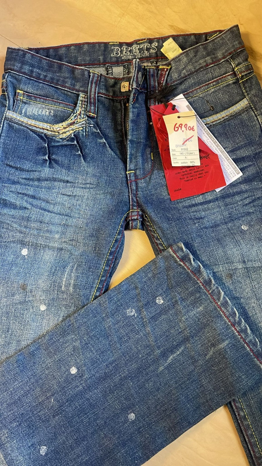 Jeans Beets 140 Straight Leg für Mädchen Neu mit Etikett