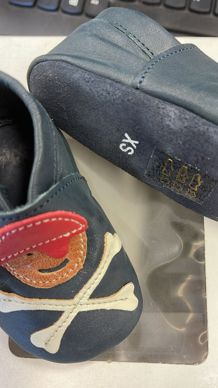 Anna und Paul Krabbelschuhe Aus Leder - Pirat Marine XS 16