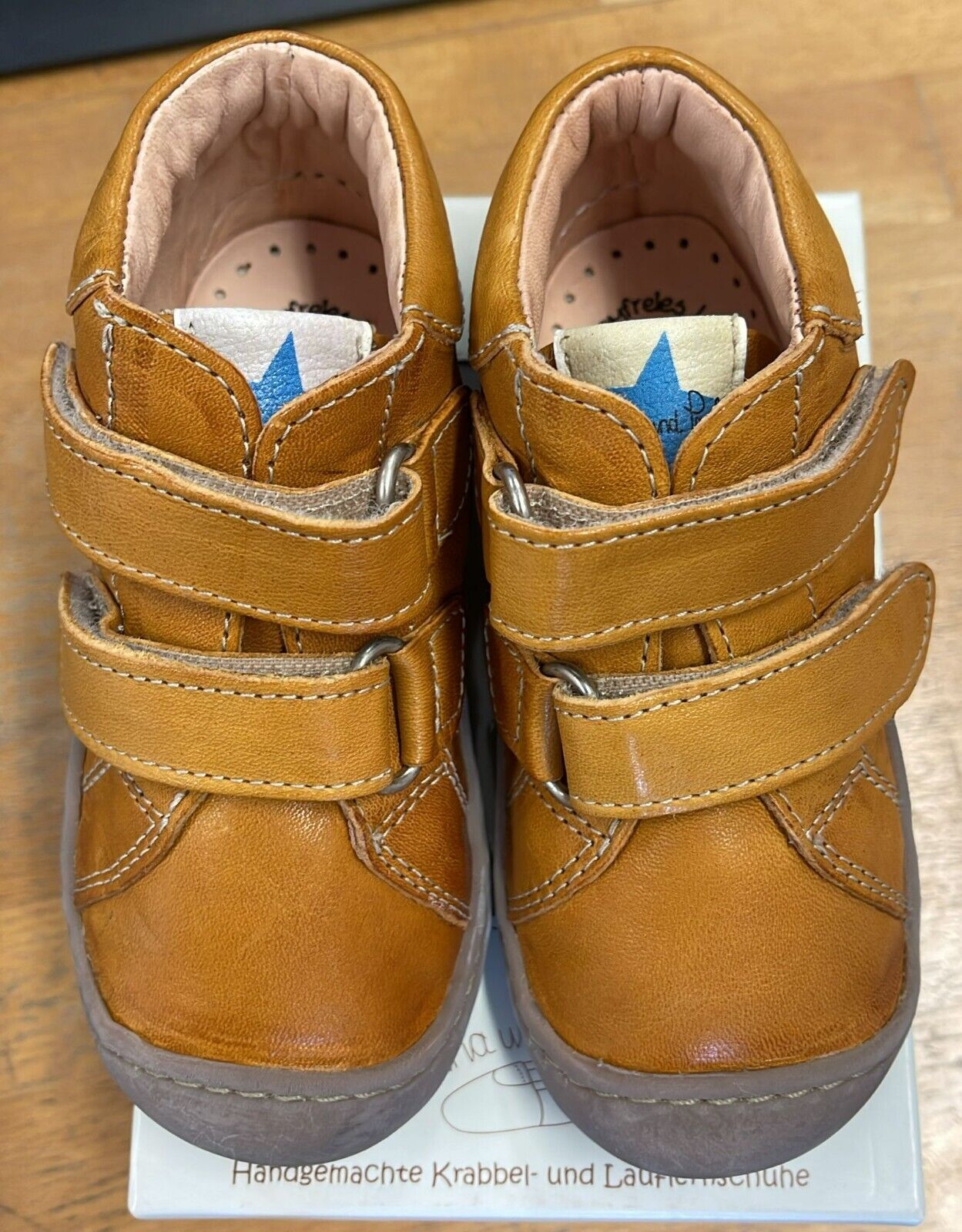 Anna und Paul Krabbelschuhe Outdoor Aus Leder - David 8031 - 27 Mais