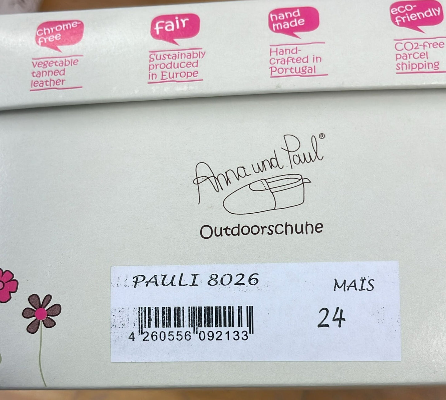 Anna und Paul Sandalen Kinder  Outdoor Leder - Pauli 8026 - Mais - 24