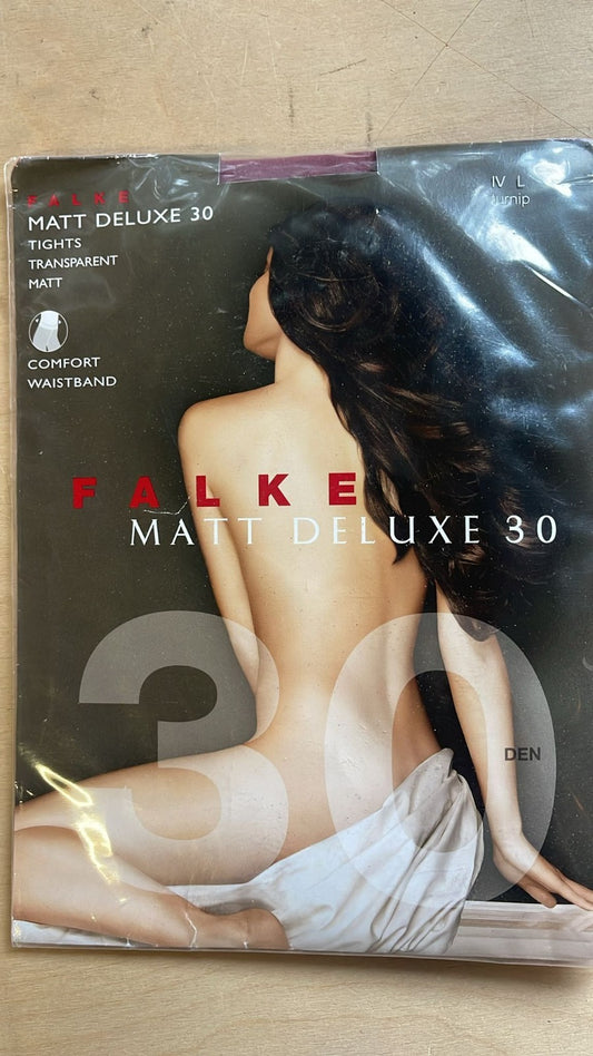 FALKE Damen Matt Deluxe 30 Strumpfhose L Farbe Turnip Lila