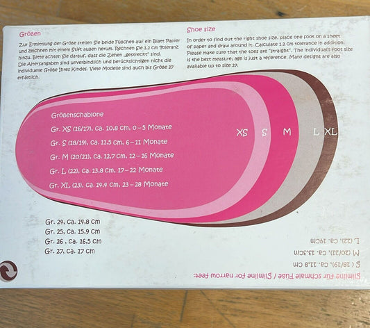 Anna und Paul Lauflernschuh - Krabbelschuh Aus Leder Lit. Star Pink L 22