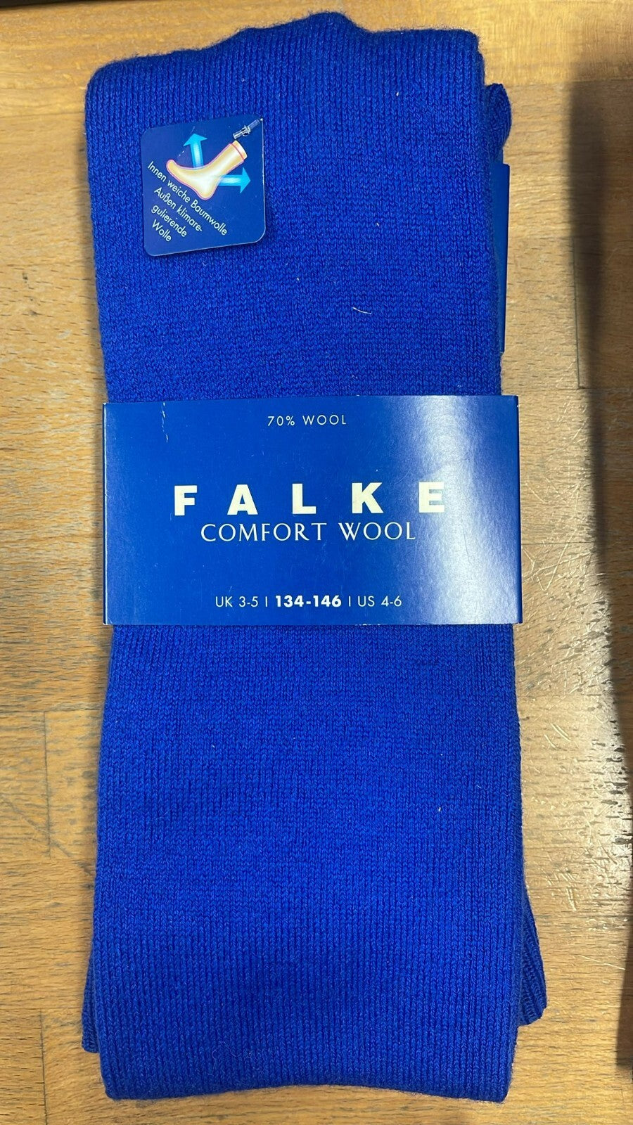Comfort Wool Kinder Strumpfhose 134-146 Wein Blau