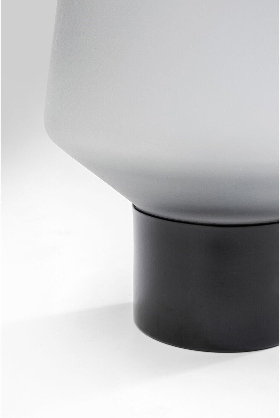 Kare Design Vase Noble Ring, Grau, Deko Vase, Stahl Verzierung 26x16x16 cm