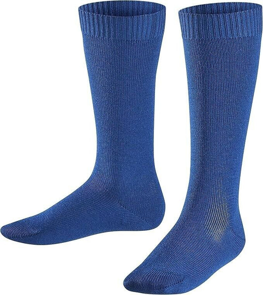 Falke Comfort Wool Kinder Knie Strümpfe Socken 35-38 Wollsocken Blau