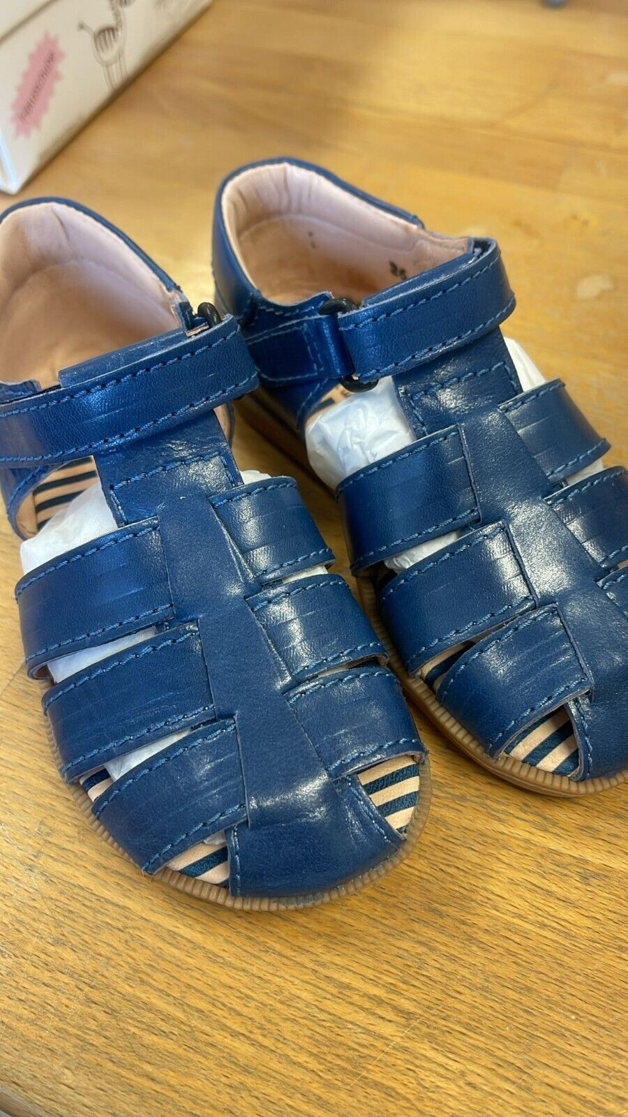 Anna und Paul Sandalen Outdoor Aus Leder - Pauli 8026 - Marine - 24