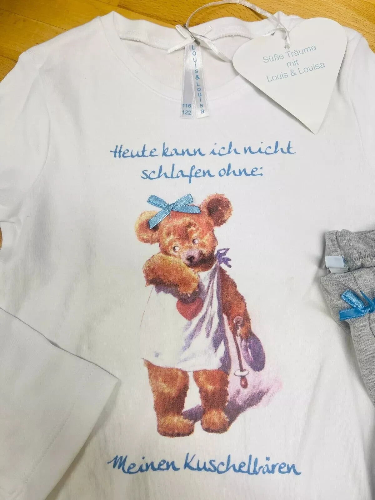 Louis & Louisa Schlafanzug Pyjama "Meine Kuschelbären" Gr. 116/122 NEU