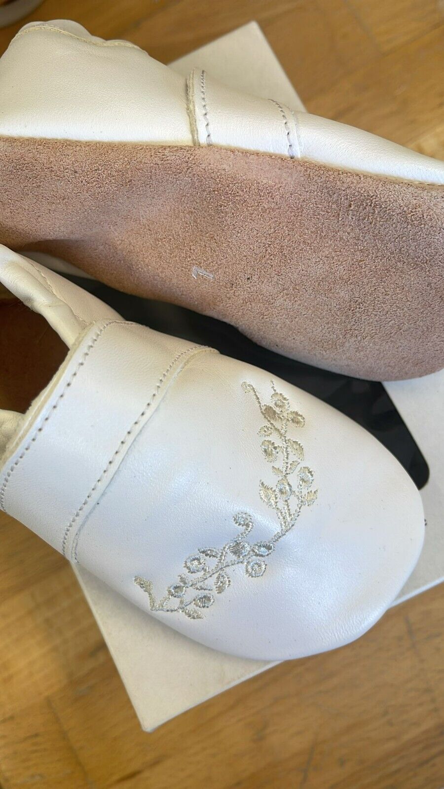 Anna und Paul Lauflernschuh - Krabbelschuh Aus Leder  - W. Dream White XL 23