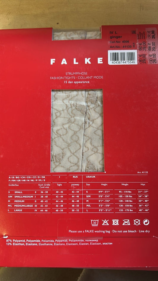 FALKE Damen Fashion Tights L Ginger NEU OVP - 15 DEN NEU OVP