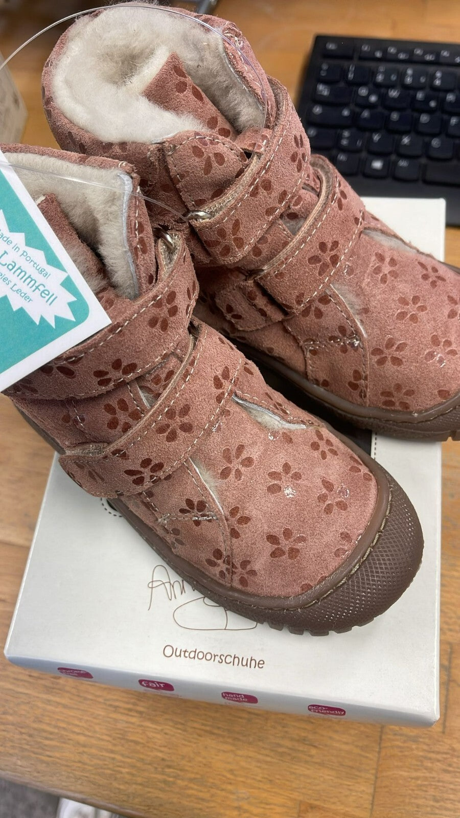 Anna und Paul Krabbelschuhe Outdoor  Gefüttert Aus Leder Till 8030 27 Wild Flow