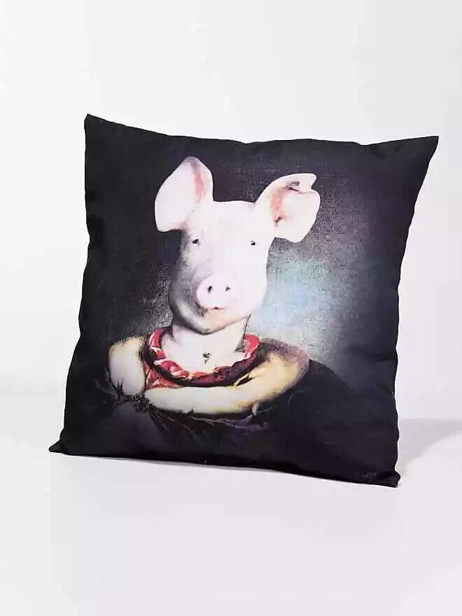 1x Kare Design Nobility Kissen Schwein 45x45 Designkissen Dekokissen