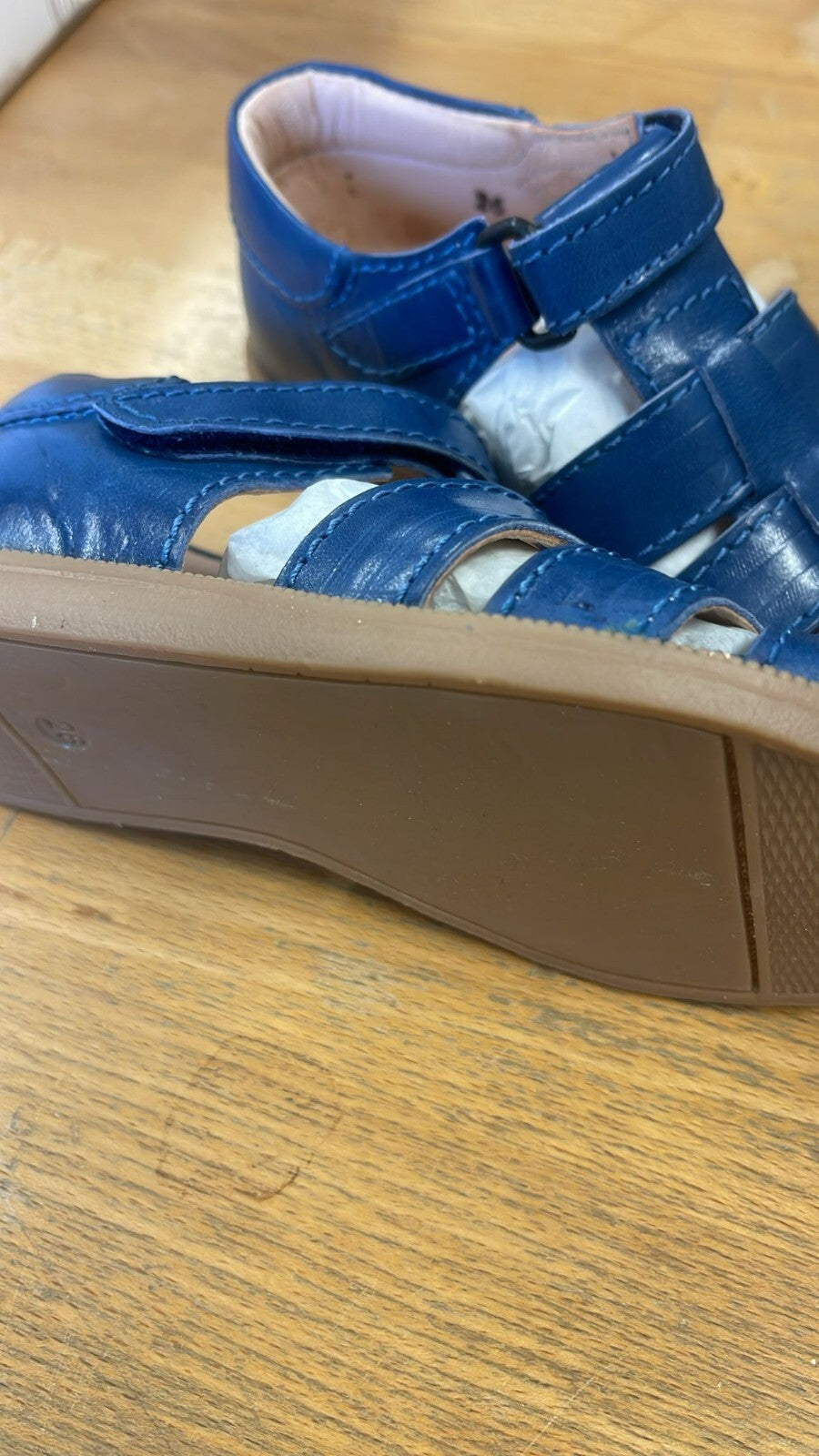 Anna und Paul Sandalen Outdoor Aus Leder - Pauli 8026 - Marine - 26
