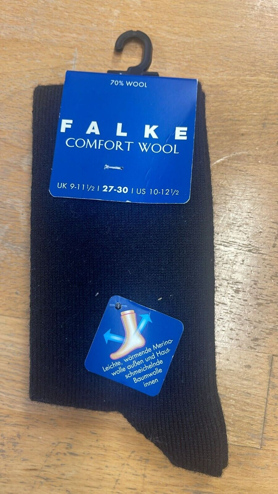Falke Comfort Wool Kinder Socken 27-30 Wollsocken Blau