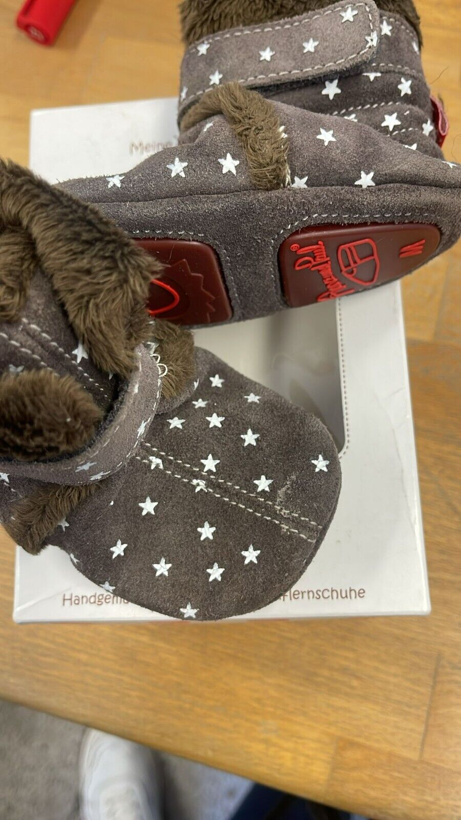 Anna und Paul Lauflernschuhe gefüttert Lamfell Eskimo CR.CINZA M 20-21