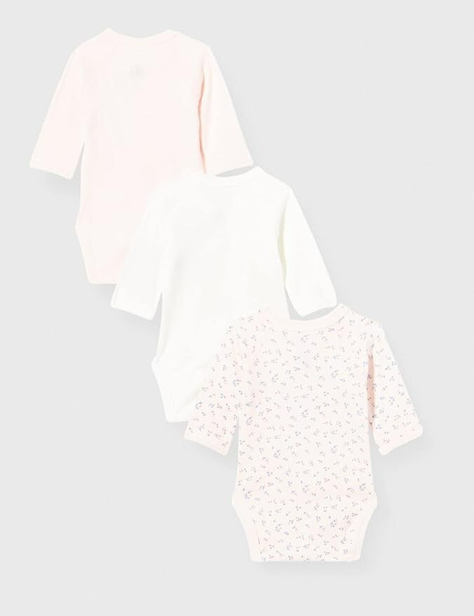 Petit Bateau Langarm Bodys 3er Set Baumwolle 6 Monate 67 cm