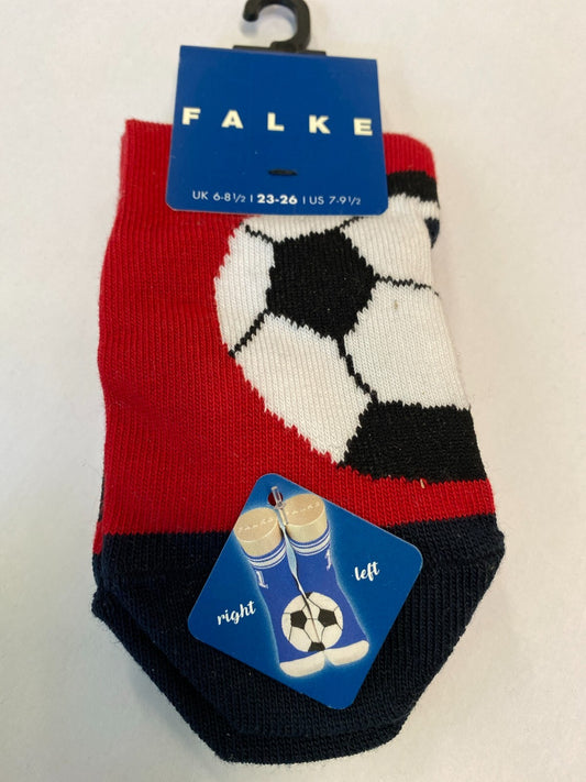 FALKE Kinder Socken Sneaker 23-26 Fußball rot NEU