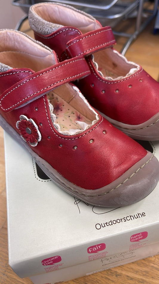 Anna und Paul Sandalen Outdoor Aus Leder - Lucy 8001 - Lipstick - 26