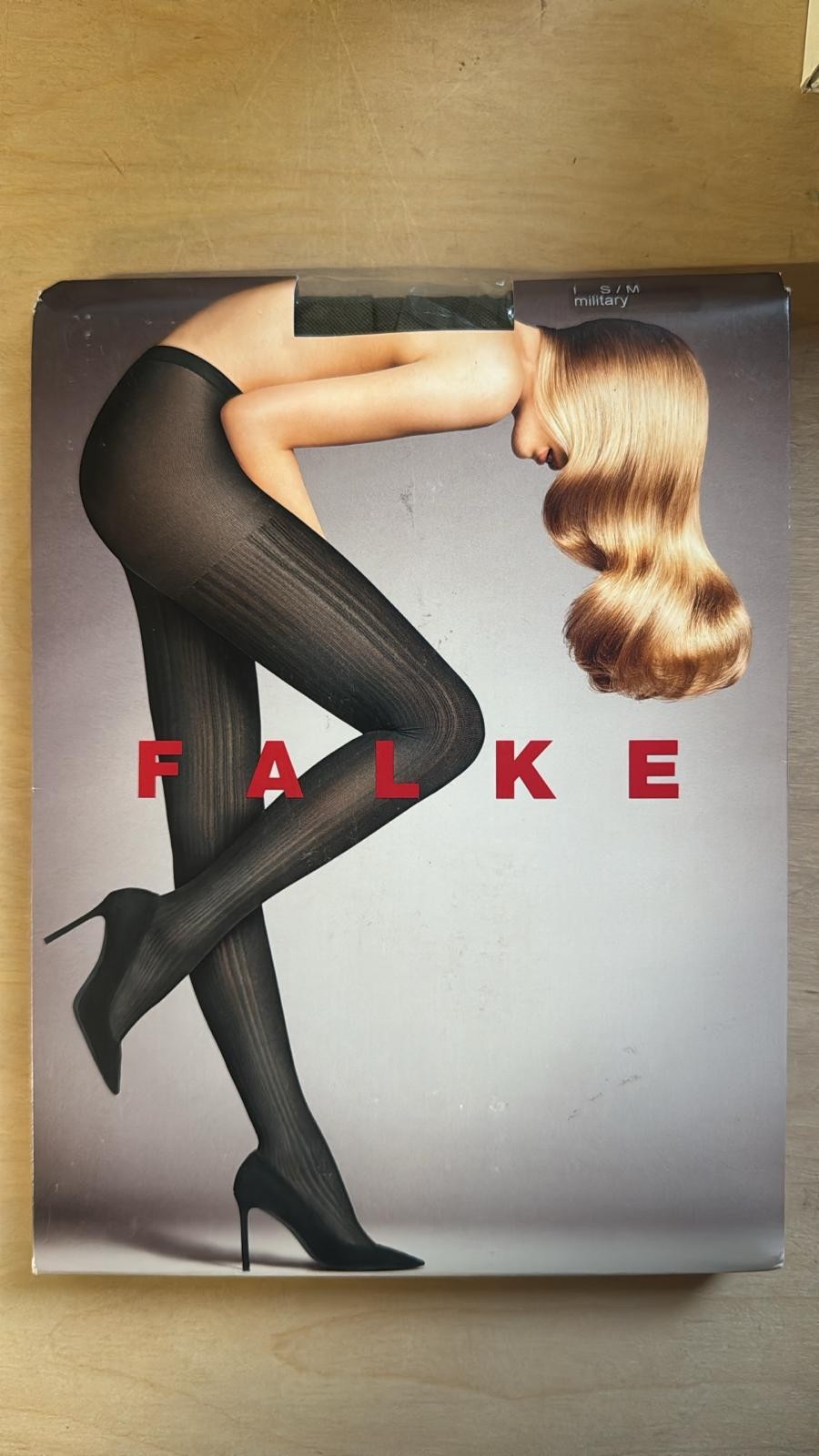 FALKE Damen Strumpfhose 60 DEN Military S-M