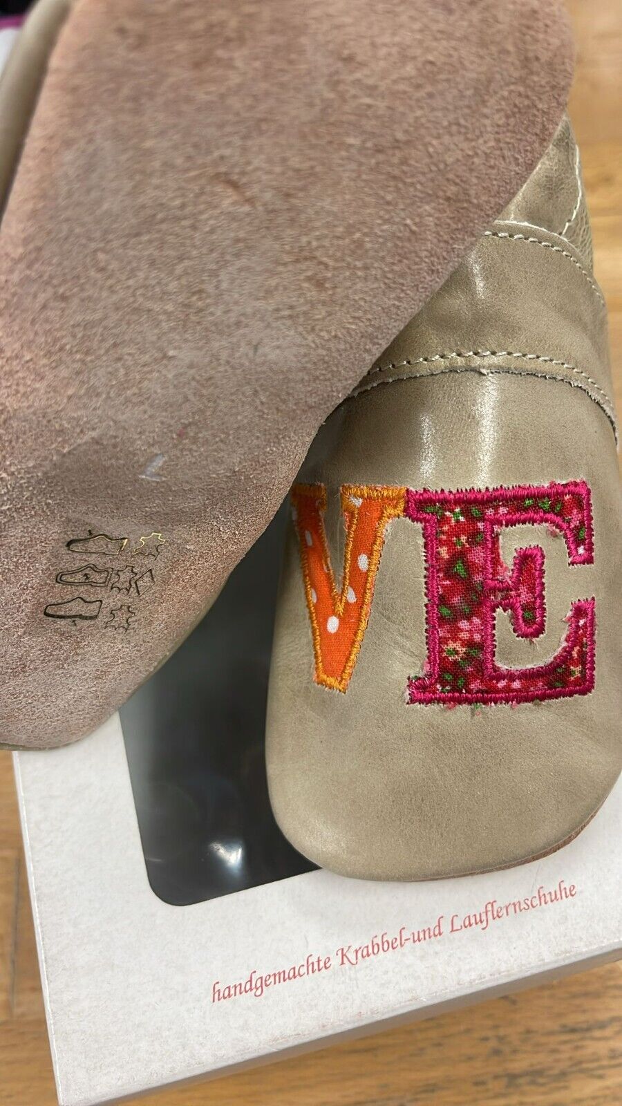 Anna und Paul Krabbelschuhe Aus Leder - Love Sand L 22