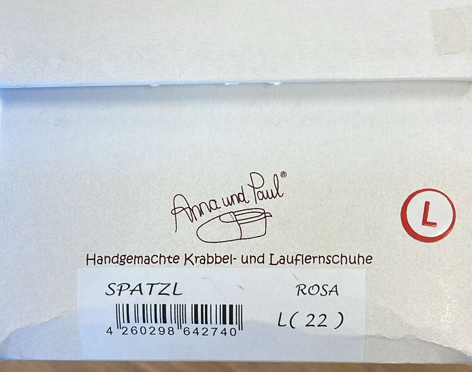 Anna und Paul Krabbelschuhe Aus Leder - Spatzl Rosa L 22