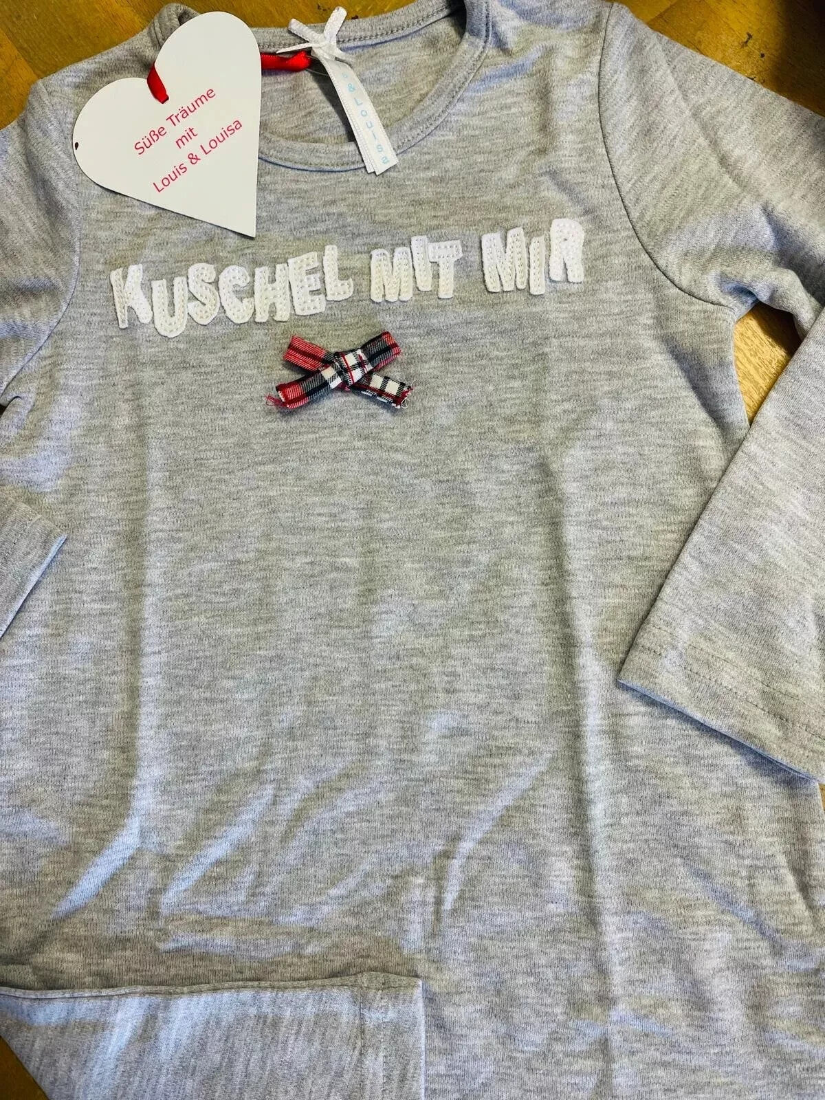 Louis & Louisa Nachthemd 92/98 NEU mit Etikett " Kuschel mit mir" Langarm