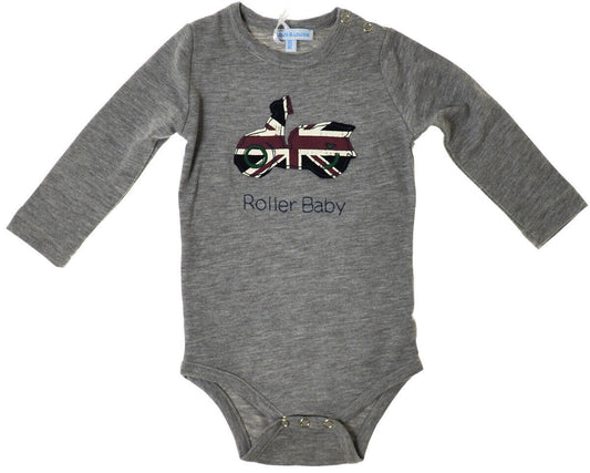 Louis & Louisa "Rollerbaby" Body, grau langarm 80/86
