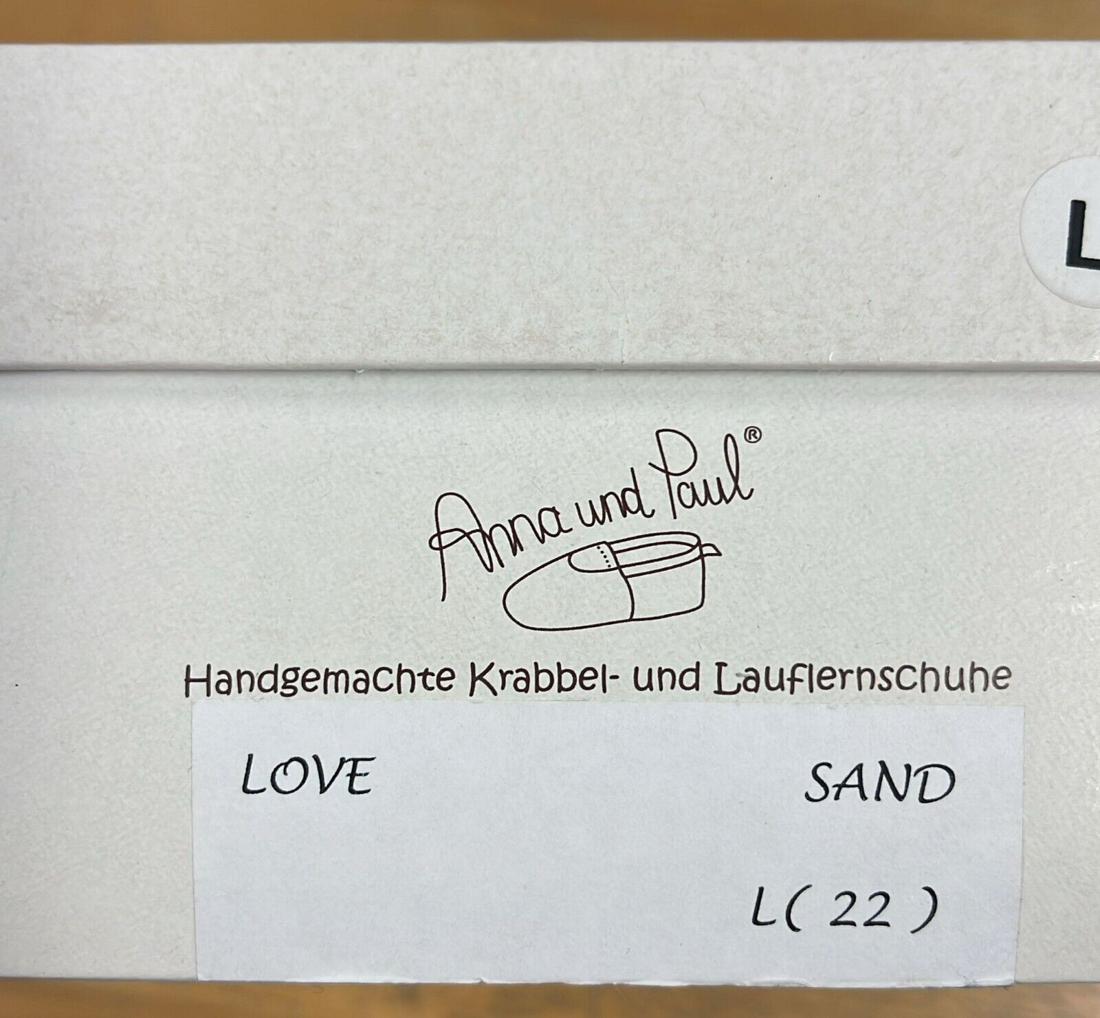 Anna und Paul Krabbelschuhe Aus Leder - Love Sand L 22
