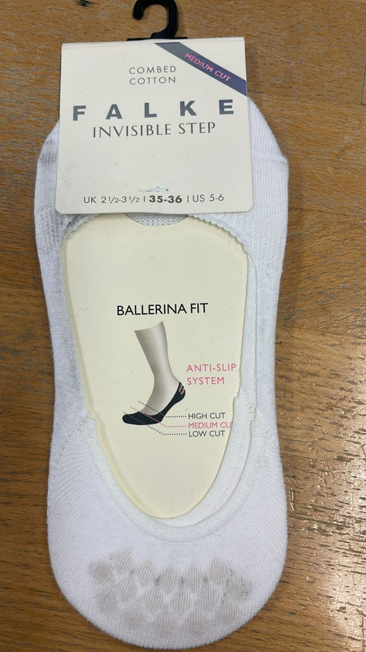 Falke Damen Sneakersocken Ballerina Fit Invisible Step 35-36 Weiß