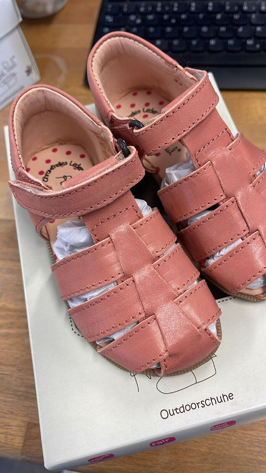 Anna und Paul Sandalen Outdoor Aus Leder - Pauli 8026 - Altrosa - 25