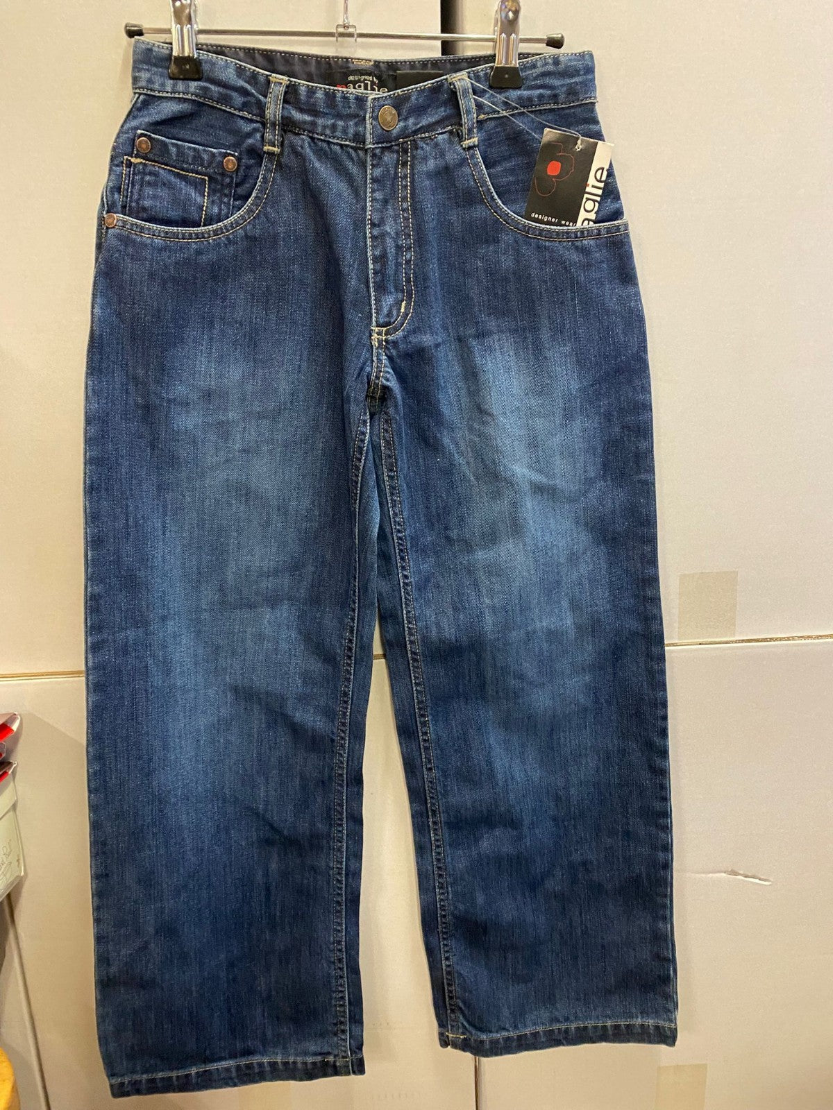Paglie Jungen Jeans Baggy, Weiter Schnitt Gr. 140 100% Baumwolle Neu