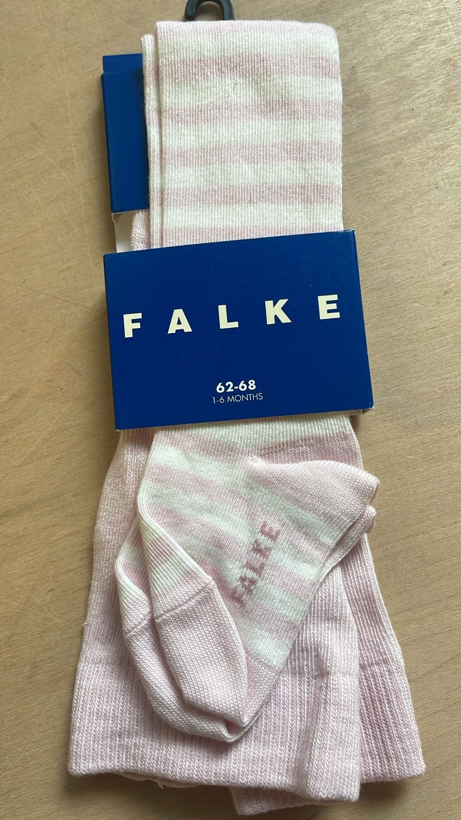 Falke Baby Kinder Strumpfhose Rosa/Weis 62-68 NEU