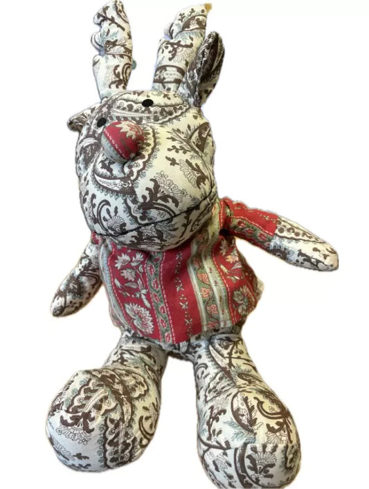 KARE Deko Stofftier Patchwork Elch Türstopper 2,5kg 40cm Bodentürstopper