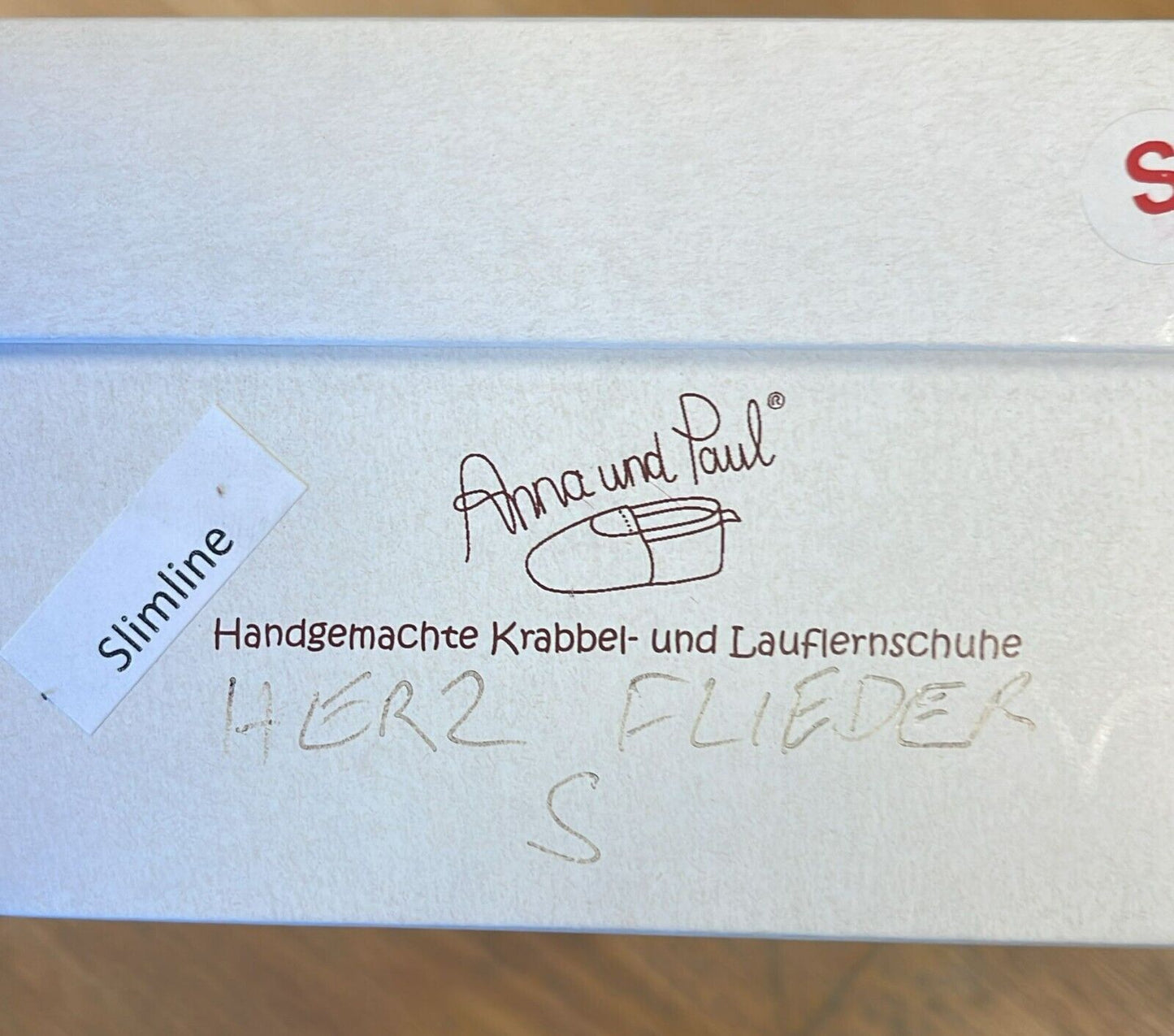 Anna und Paul Lauflernschuhe Krabbelschuhe  Herzen  Flieder 18-19 NEU